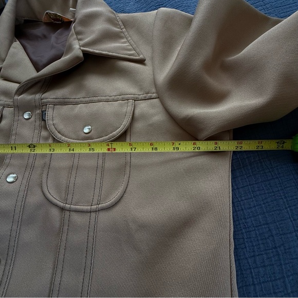 Vintage LEVI’S Panatela Tops ‘70’s Men’s Pearl Snap Leisure Suit Coat EUC M - Picture 5 of 16